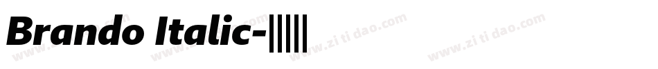 Brando Italic字体转换